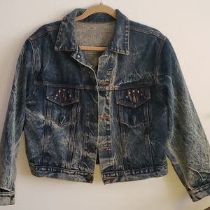 Vintage 1980's Acid Wash Jean's Jacket